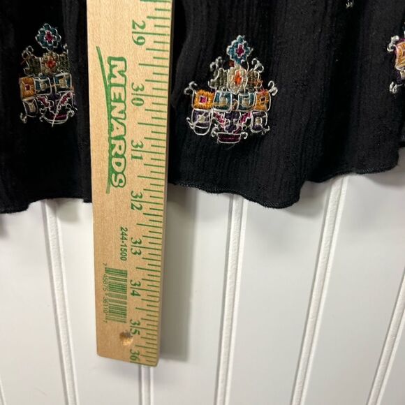 Free People | Arianna Embroidered Tunic in Black - Size small - Picture 14 of 16